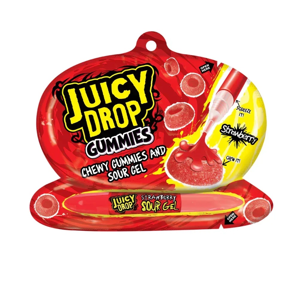 CLEARANCE: Bazooka Juicy Drop Gummies 57g Sour Gel Candy Sweets - Image 3