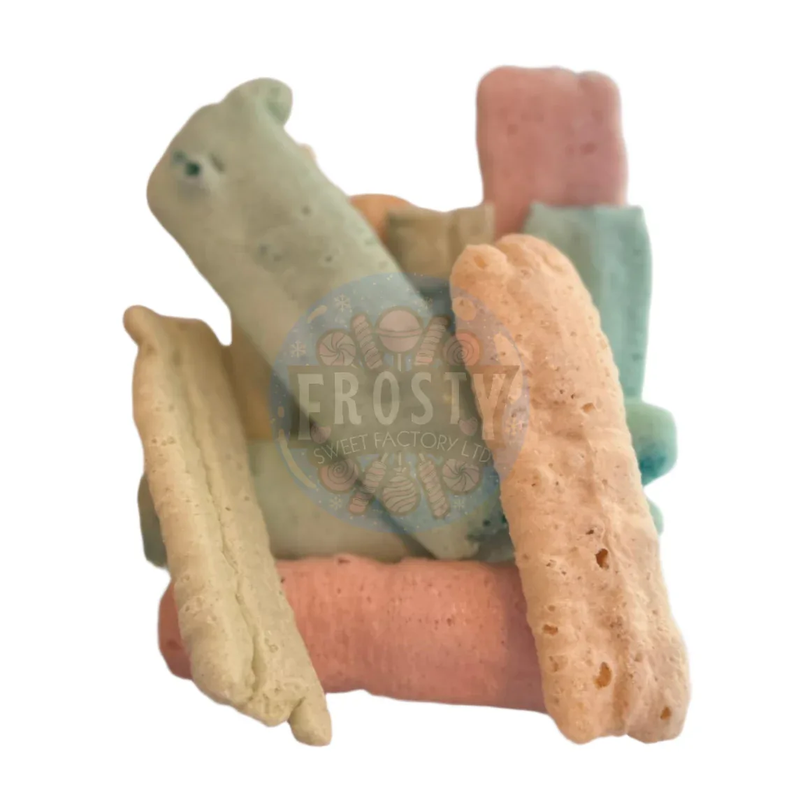 Freeze Dried Chew Bars Sherbet Shock Sour Fizz Sour Logs Halal Vegetarian Vegan Mixed Sour Sweets Candy - Image 4