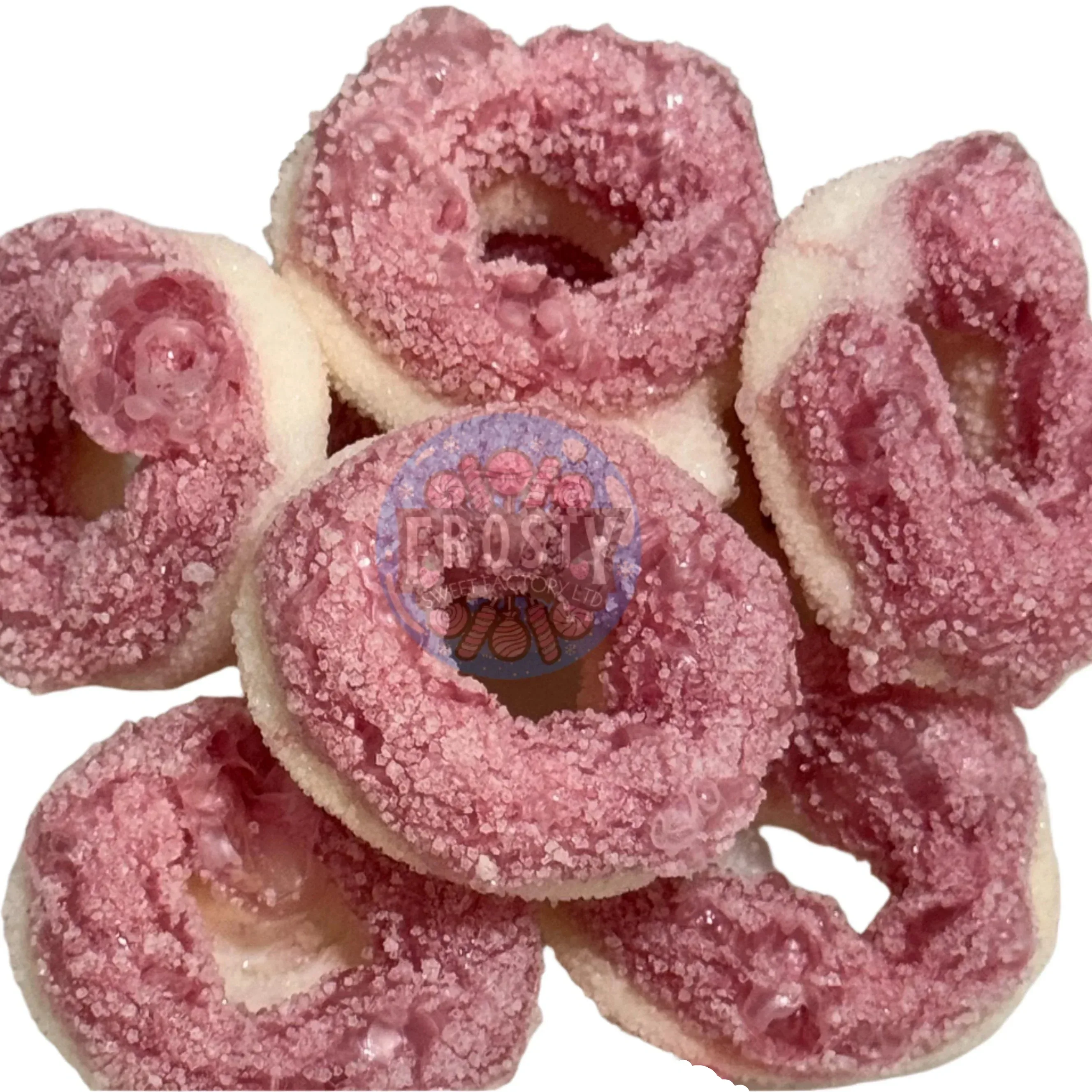 Freeze Dried Sweets Donut Rings Halal Candy Snacks Watermelon - Image 3
